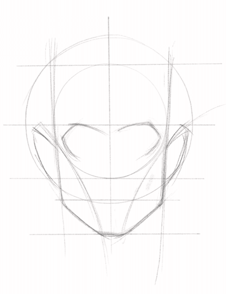 How to Draw a Head From the Front: Loomis Method
