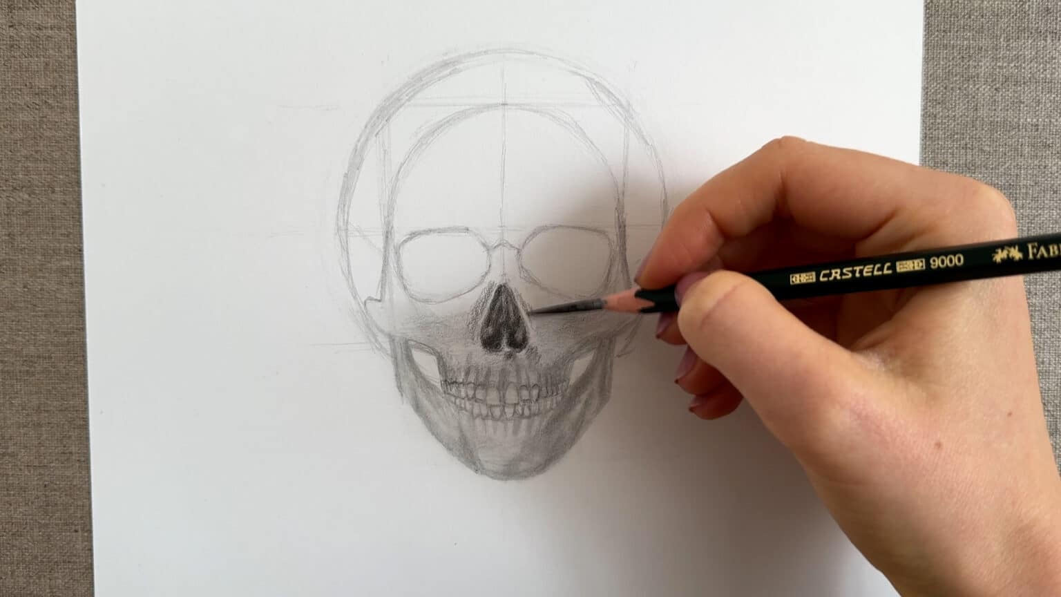 Skull Drawing Tutorial - Fine Art Tutorials